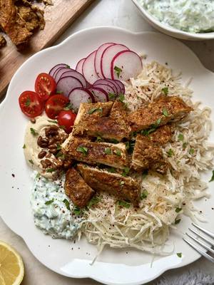 Einfaches Ofen-Hähnchen-Shawarma