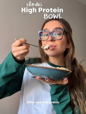 Bowl dolce di formaggio fresco proteico