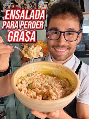 Protein- und Ballaststoffsalat zum Abnehmen