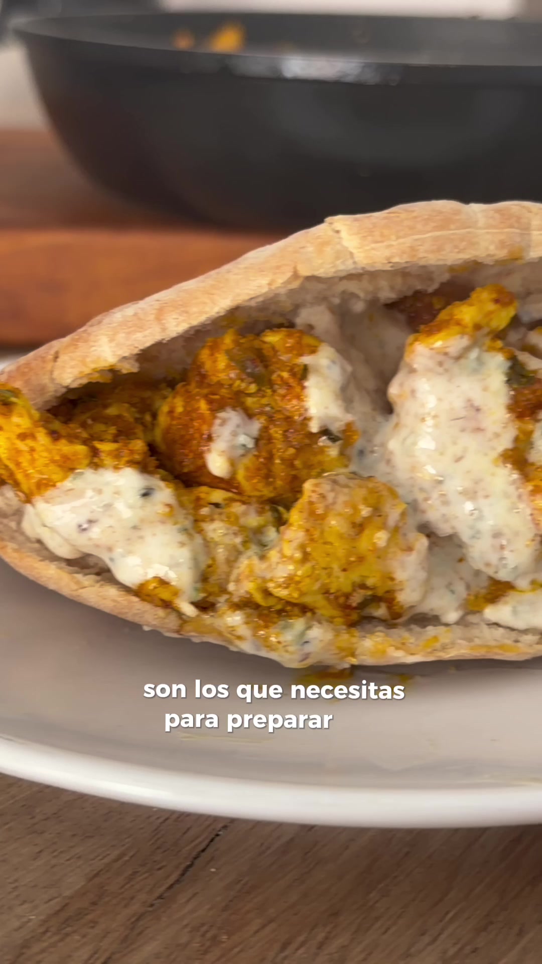 Kebab-Hähnchen-Pita in 10 Minuten
