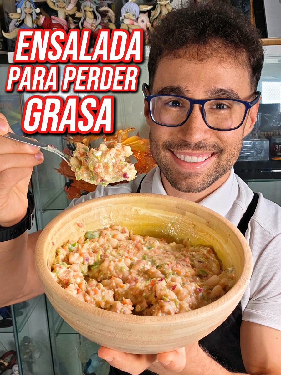 Protein- und Ballaststoffsalat zum Abnehmen