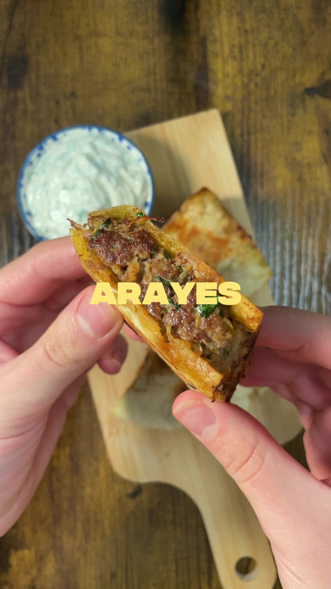 Arayes mit knusprigem Pita