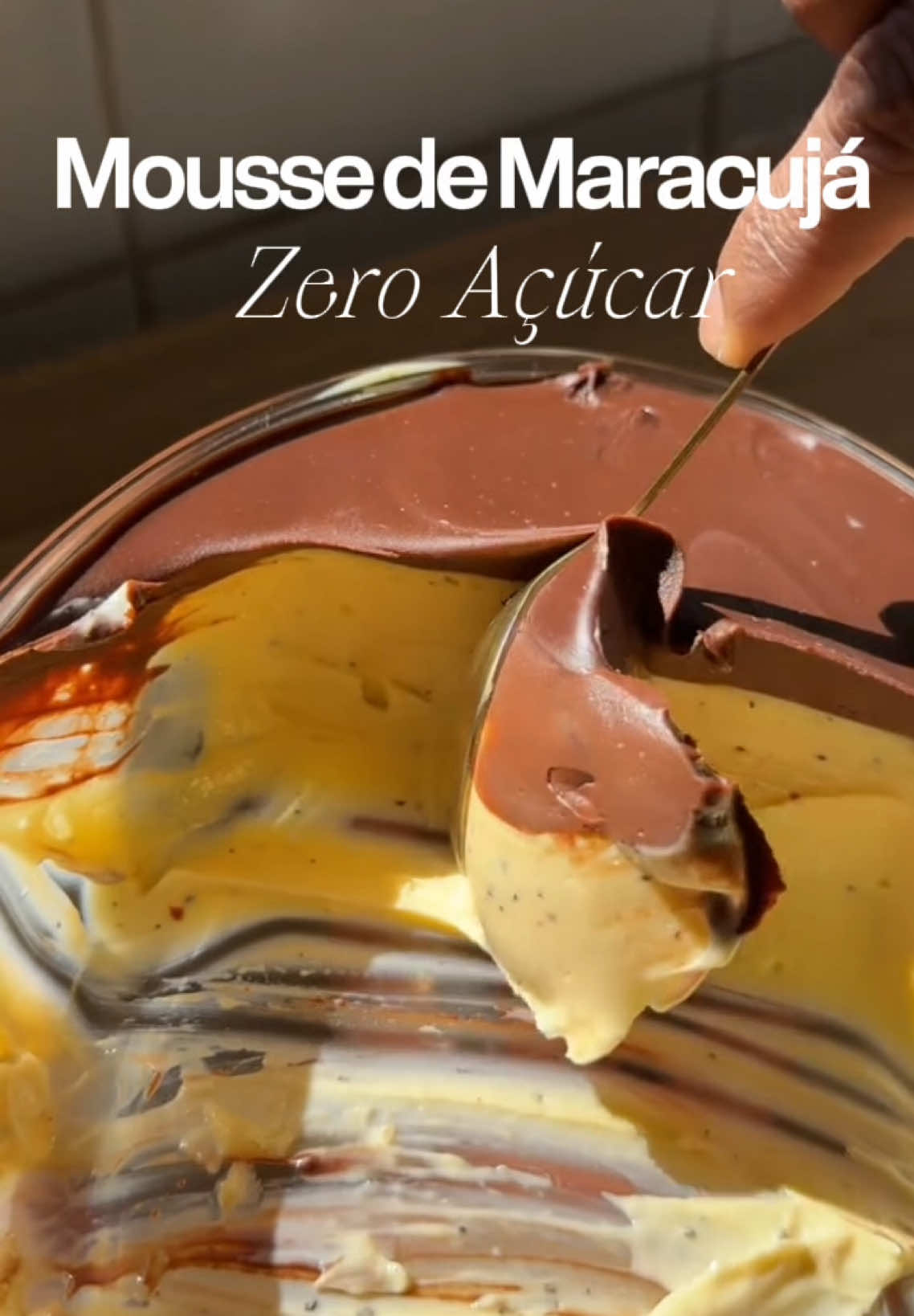 Zuckerfreie Passionsfrucht-Mousse