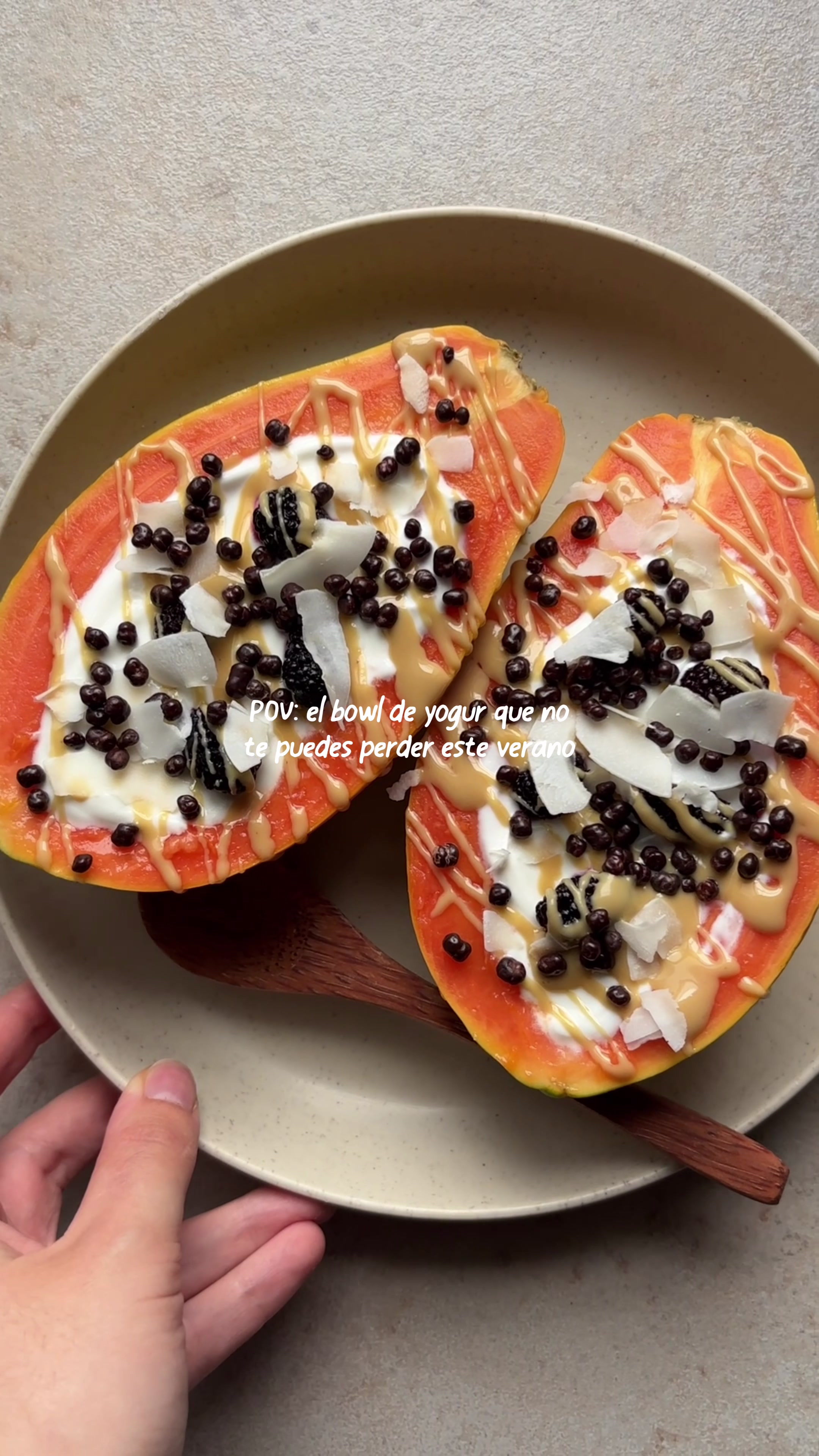 Bowl di Papaya Tropicale