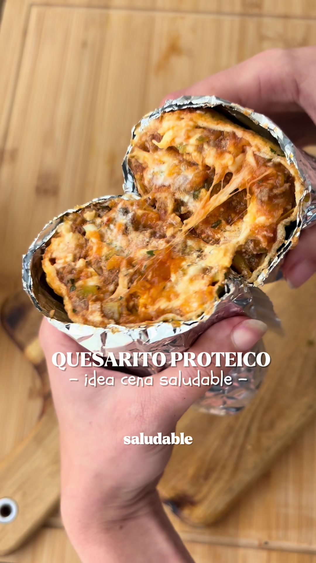 Gesunder Bolognese-Protein-Quesarito