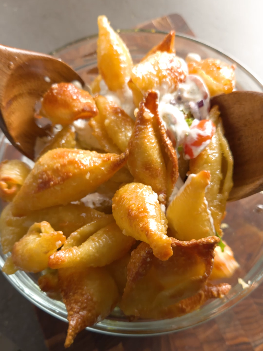 Insalata di pasta croccante