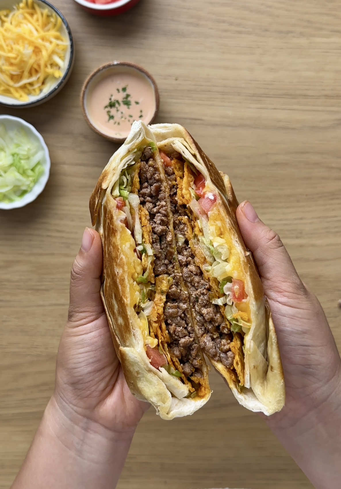 Knuspriges Tortilla-Burger