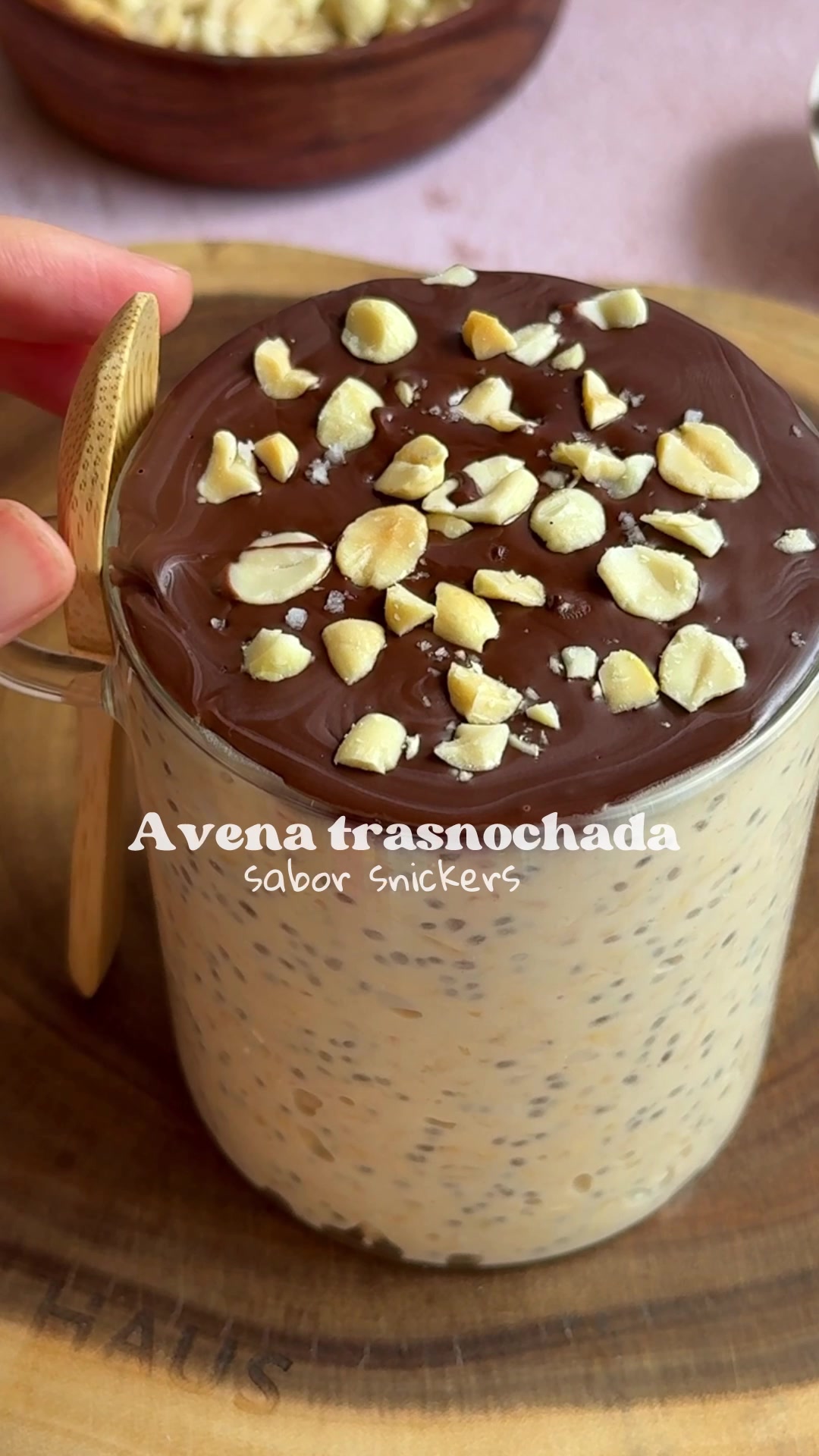 Overnight Oats gusto Snickers