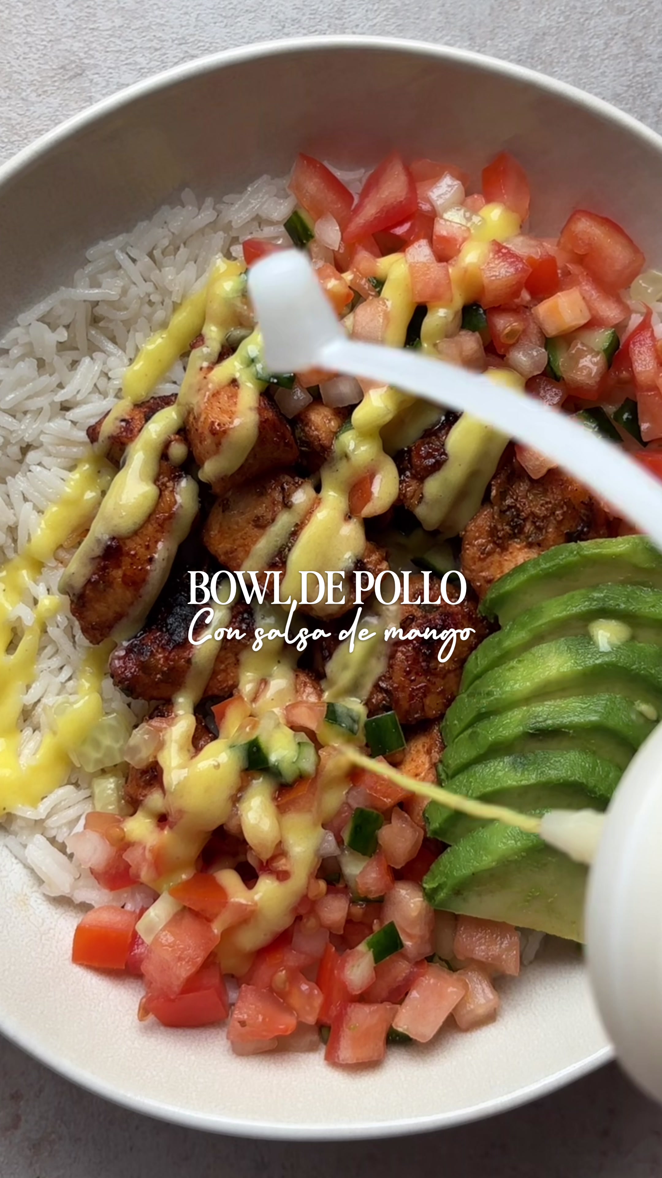 Spiced Chicken Bowl with Mango Sauce