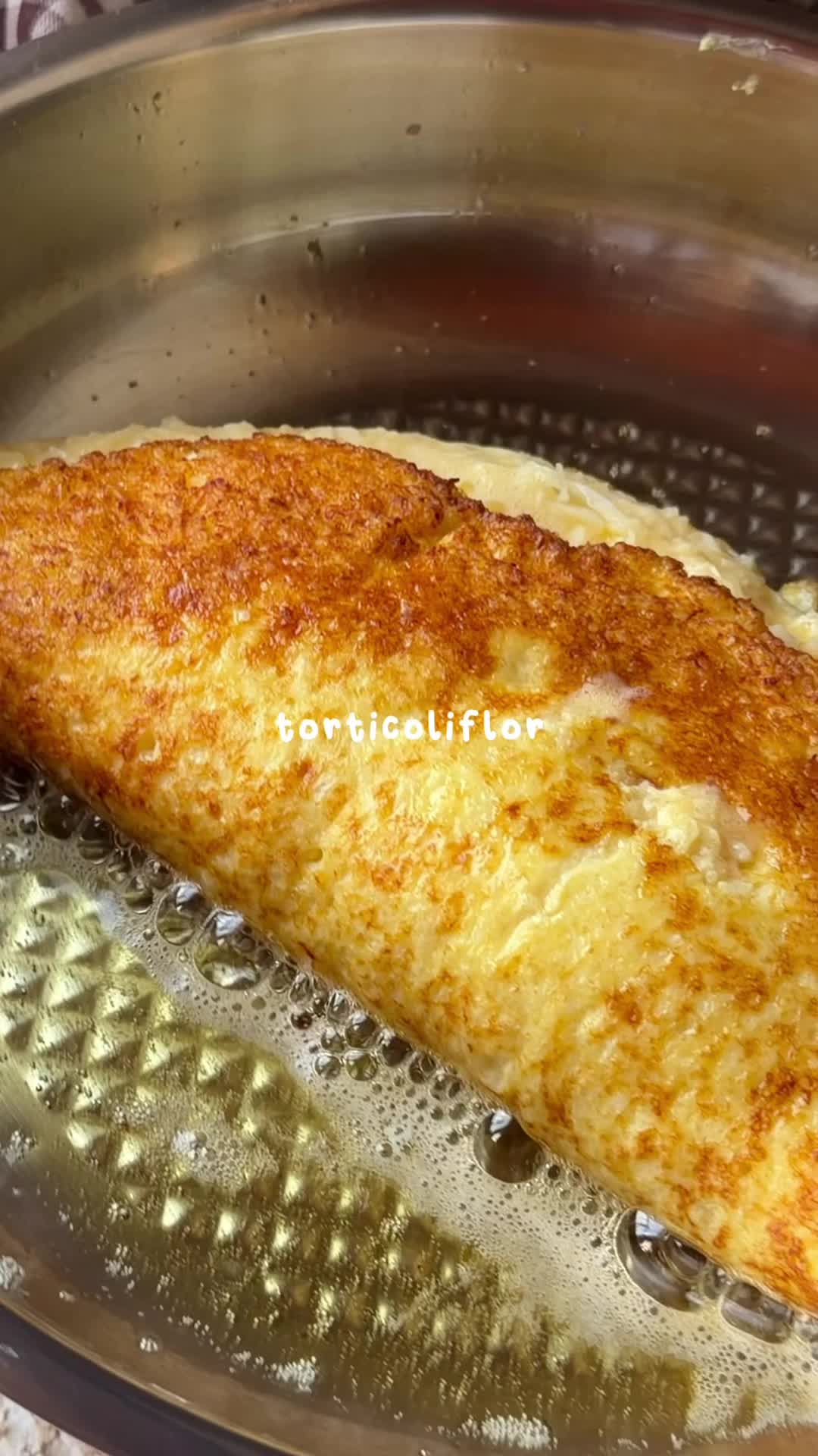 Tortilla di cavolfiore e formaggio in 10 minuti