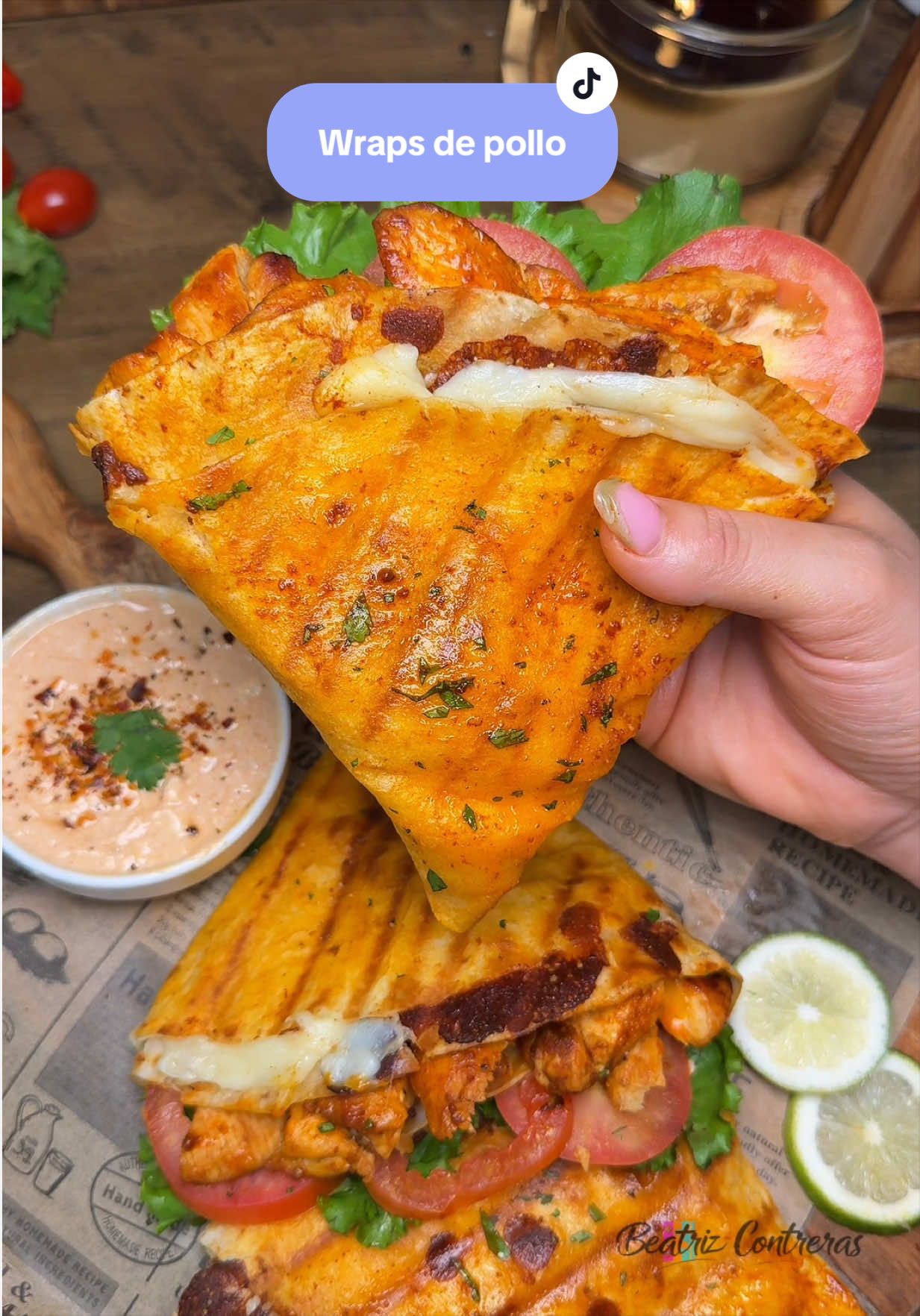 Wraps de poulet croustillants