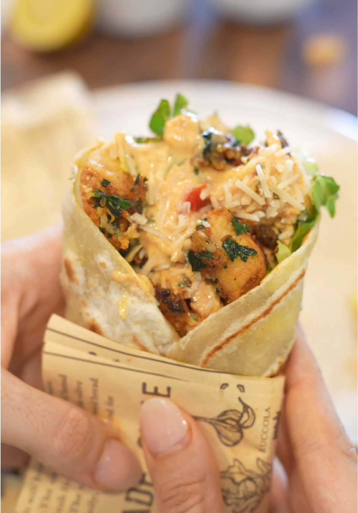 Wrap di pollo sano e veloce