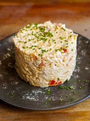 Einfacher und gesunder Hähnchensalat