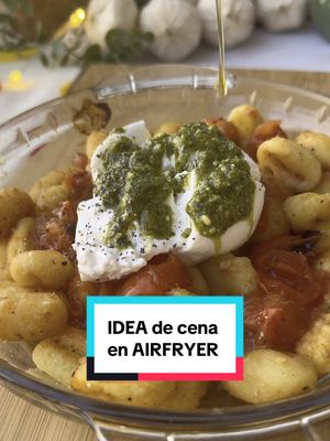 Gnocchi mit Burrata und Pesto aus der Heißluftfritteuse