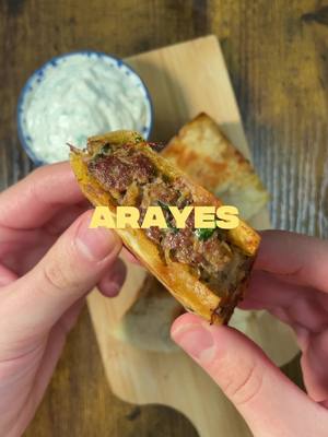 Arayes di carne in pita croccante