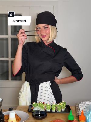 Lachs- und Garnelen-Drachen-Uramaki