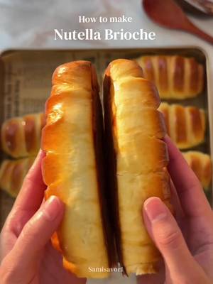 Rollos de Brioche con Nutella