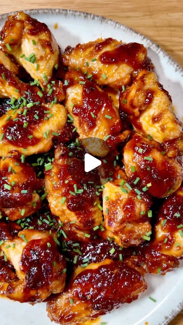 Asas de frango com molho de laranja