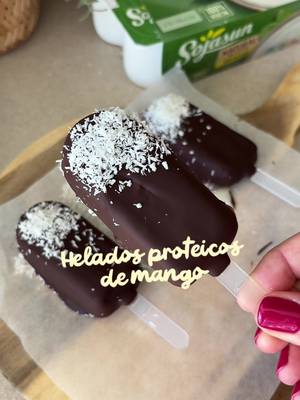 Gelato proteico al mango e soia