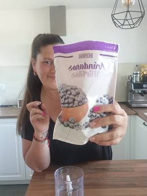 Schnelles Blaubeer-Joghurt-Eis