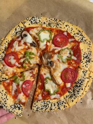 Pizza saine à base de pois chiches