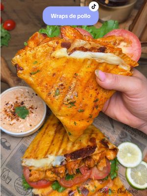 Wraps de frango crocantes