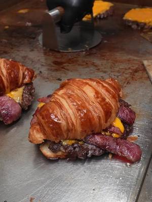 Premium Croissant Smash Burger