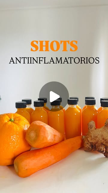 Shots anti-inflamatórios de cúrcuma e gengibre