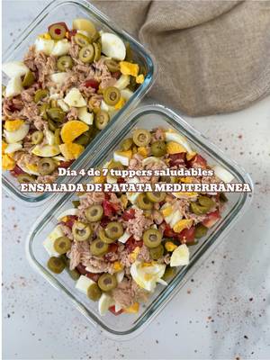 Insalata di patate mediterranea per pranzo